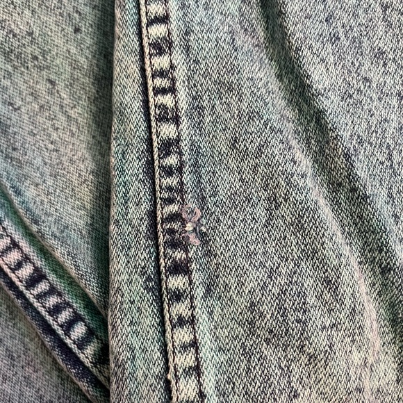 Vintage Wrangler Teal Acid Wash Jeans size 7 L 34 - Picture 8 of 8